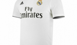 Férfi Rövid ujjú Futball Ing Adidas Real Madrid Fehér 18/19 (1)