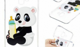 Samsung SM-J610F Galaxy J6+, Szilikon védőtok, Panda mintás