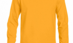 Gildan hosszúujjú póló, aranysárga