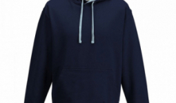Just Hoods AWJH003 kapucnis pulóver, New French Navy/Sky Blue