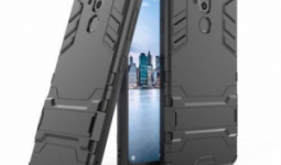 LG G7 ThinQ, Transform műanyag védőtok, Szilikon betétes, Fekete